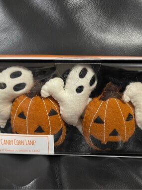 Halloween Candy Corn Lane Ghosts and Pumpkins Garland - Halloween Garland